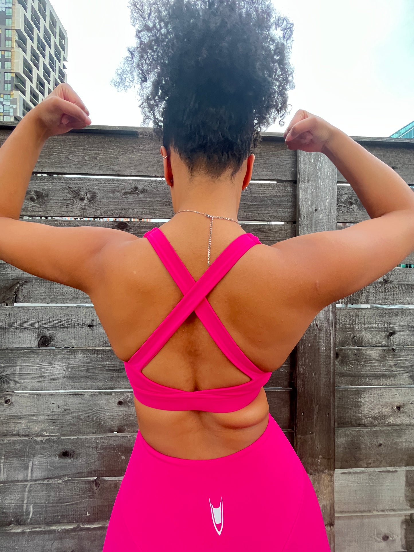 Pink Sports Bra