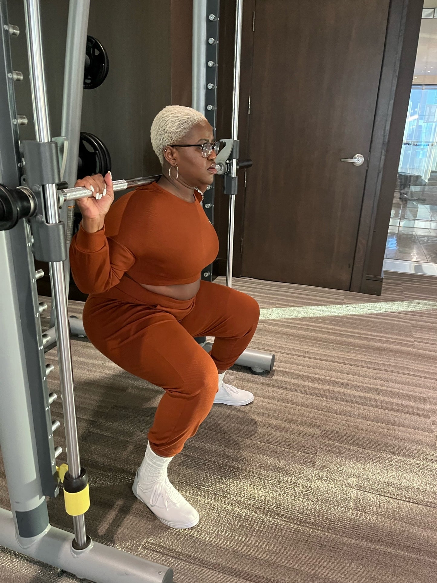 Neutral Ribbed Sweatpants